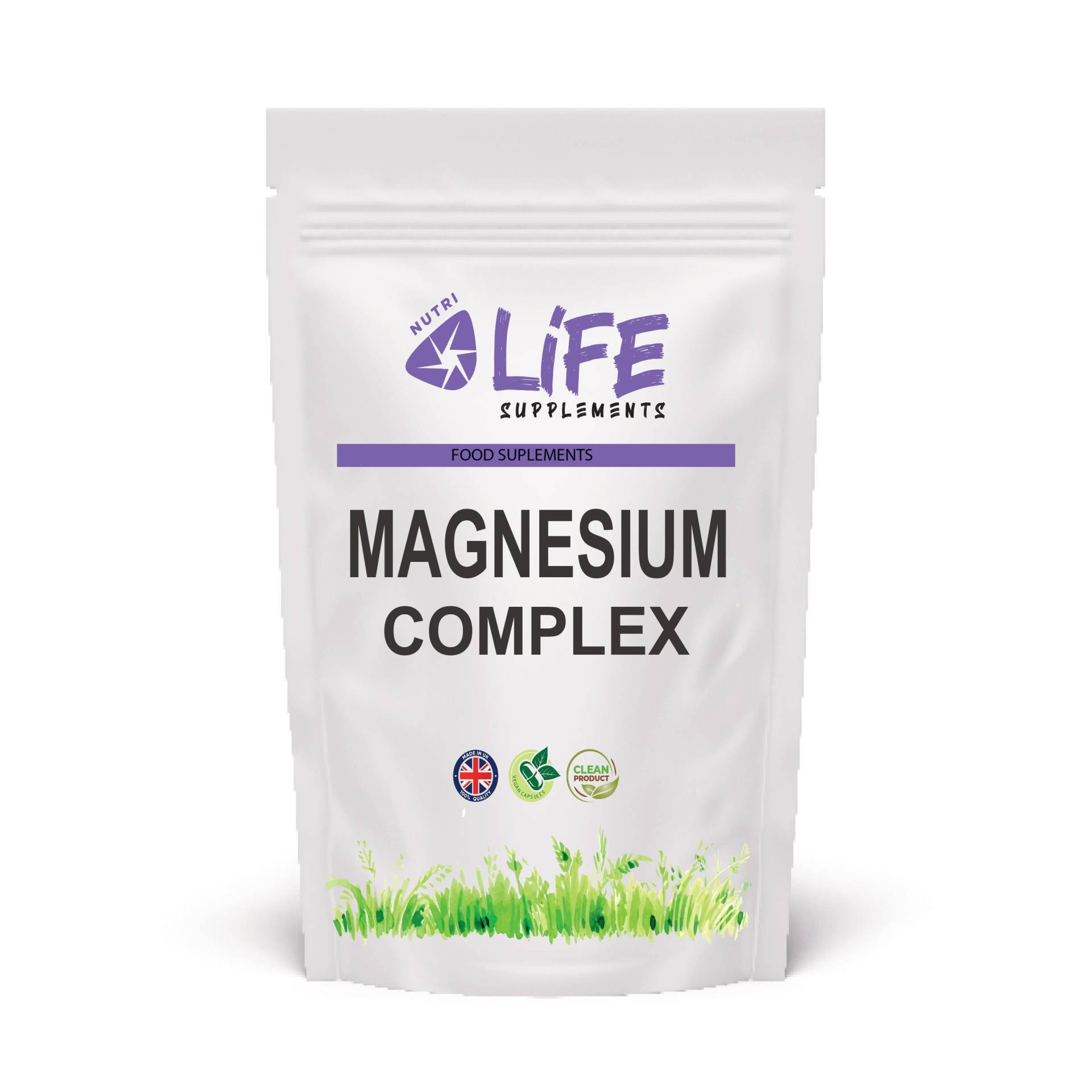 Sauberer Echter Magnesiumkomplex 560Mg Magnesiumcitrat Zink Vitamind3 Vitamin B6 Starke & Effektive Formel Ergänzung von NutriLifeSupplements