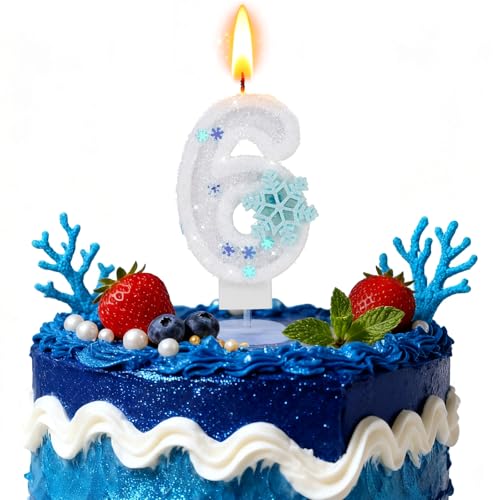 Nuts OT nuts Frozen Kerze 6. Geburtstag Glitzernde Geburtstagskerze 6 Jahr mit Schneeflocke Weiße Tortendeko Eiskönigin Kuchenkerzen für Mädchen Frozen GeburtstagsParty Deko Nuts OT nuts Frozen Kerze 6. Geburtstag Glitzernde Geburtstagskerze 6 Jahr mit Schneeflocke Weiße Tortendeko Eiskönigin Kuchenkerzen für Mädchen Frozen GeburtstagsParty Deko von Nuts OT nuts