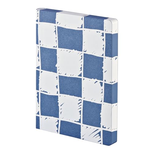 Nuuna Notizbuch A5+ | Graphic L - Cheeky Checks | 3,5 mm Punktraster | 256 nummerierte Seiten | 120 g Premium-Papier | Recyceltes Denim blau | nachhaltig produziert in Deutschland Nuuna Notizbuch A5+ | Graphic L - Cheeky Checks | 3,5 mm Punktraster | 256 nummerierte Seiten | 120 g Premium-Papier | Recyceltes Denim blau | nachhaltig produziert in Deutschland von Nuuna