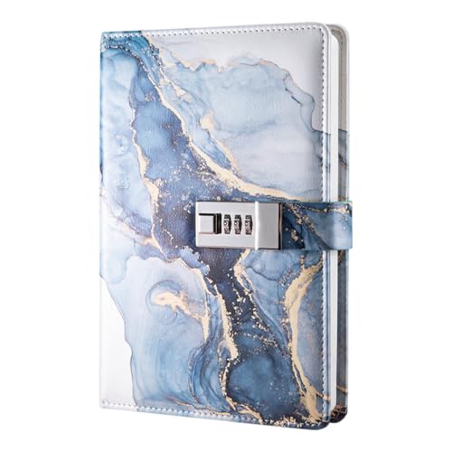 Lockable Journal Diary - Kinder Schreiben Notizbuch, Geheime Tagebuch Mit Schloss, Kinderverriegelungszeitschriften | Stylish Notebook Journal Mit Lock For Girls Boys, Persönlichem Schreiben, T von Nuyhadds