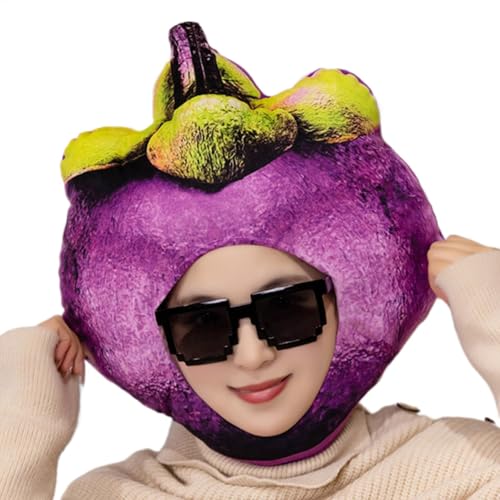 Nuyhadds Lustiger Obsthut, ausgestopfter Obsthut, Mangosteen Kopfbedeckung, Lustige Neuheit ausgestopfte Obstkopfbedeckung, Foto -Requisiten Cosplay -Accessoires Nuyhadds Lustiger Obsthut, ausgestopfter Obsthut, Mangosteen Kopfbedeckung, Lustige Neuheit ausgestopfte Obstkopfbedeckung, Foto -Requisiten Cosplay -Accessoires von Nuyhadds