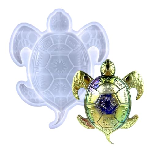 Schildkrötenform - Meeresschildkröten Epoxidharzformen, Handgefertigte Anhängerformen | Hitzebeständige Silikonschildkrötenform Für Wand, Flexible Tierdekoration, Weihnachtsheim -Büro -Handwerk, Schmu von Nuyhadds