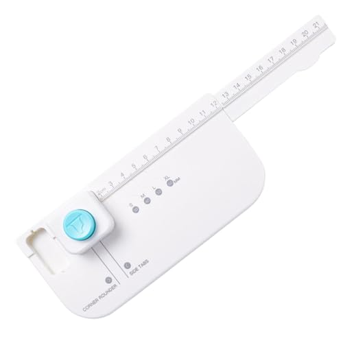 Nuyhadds - Stanzer für Registerkarten – Multifunktionaler Papierstanzer für Etiketten und Etiketten, einfacher Bastel-Stanzrahmen aus ABS-Kunststoff von Nuyhadds