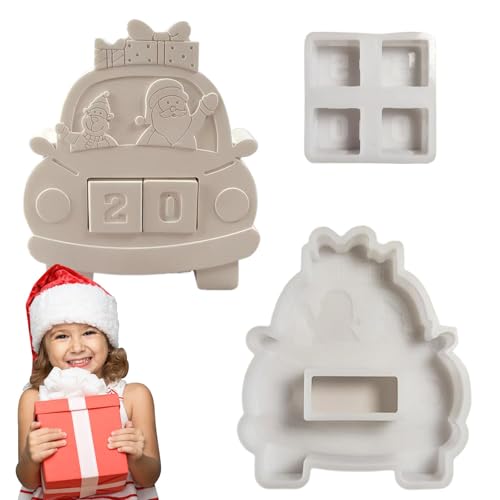 Adventskalender-Silikonform, Weihnachts-Countdown-Form, Countdown-Kalenderform, kreative Gipsformen, Urlaubssilikonformen, Adventskalender-Silikonform zum Basteln Adventskalender-Silikonform, Weihnachts-Countdown-Form, Countdown-Kalenderform, kreative Gipsformen, Urlaubssilikonformen, Adventskalender-Silikonform zum Basteln von Nuyhgtr