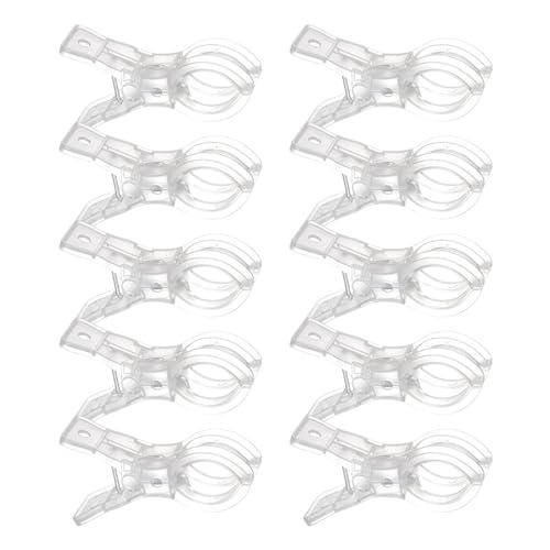 Backdrop Clips - 10-Piece Strong Grip Clamps for Balloon Arch Setup, Crafting Projects with Secure Hold, Photo Backdrop Accessories for Wedding Birthday Parties, 3.54x1 inch von Nuyhgtr
