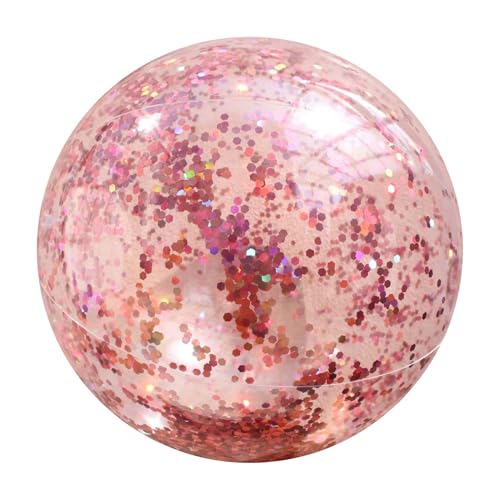 Glitter Beach Bälle - Leichter Poolball für Sommerfeiern, Konfetti -Outdoor -Spiele mit einfachem Pumpen, schwimmendes Spielzeug für Kinderschwimmen und wiederverwendbare Dekoration, 16 Zoll von Nuyhgtr
