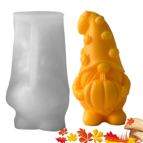 Halloween Silicone Molds, 3D Pumpkin Mold, Autumn Reusable Craft Mold for Soap, Resin, Cake, Wedding Favors, Thanksgiving Gnome Designs, Perfect on DIYers Art Projects, Seasonal Decorations von Nuyhgtr