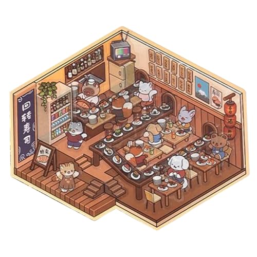 House Scene Stickers, Miniature Scene Decal, Decorative Scene Stickers, Cartoon House Stickers, Home Decoration Stickers, Kids Stickers, Sticker for Boys for Boys, Girls, Toddler, Children House Scene Stickers, Miniature Scene Decal, Decorative Scene Stickers, Cartoon House Stickers, Home Decoration Stickers, Kids Stickers, Sticker for Boys for Boys, Girls, Toddler, Children von Nuyhgtr