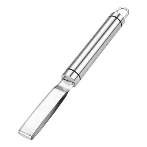 Mango Pit Remover Tool, Mango Peeler Fruit Splitter, Multi-Function Kitchen Instrument, Efficient for Mangos Cutter Divider for Kitchen and Camping (20.4x1.6cm, Stainless Steel) von Nuyhgtr