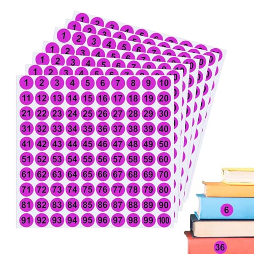 Numbered Stickers, Round Inventory Labels, 7X Adhesive Decals, Sturdy Indoor Outdoor Number Tags for Locker, Storage, Toolbox Organization, 10.24x10.24x0.39 inches Numbered Stickers, Round Inventory Labels, 7X Adhesive Decals, Sturdy Indoor Outdoor Number Tags for Locker, Storage, Toolbox Organization, 10.24x10.24x0.39 inches von Nuyhgtr