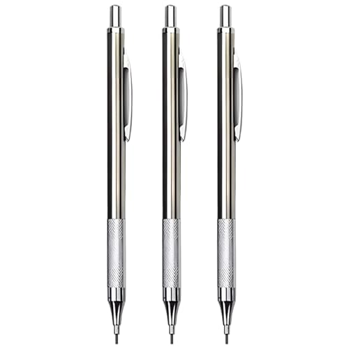 Nuyhgtr Automatic Pencil, Automatic Metal Pencils, Stainless Steel Pen, Precision and Smooth Writing, Ideal for Teacher, Students, Note-Taking, Woodworking, Engineering, Home, College Work Nuyhgtr Automatic Pencil, Automatic Metal Pencils, Stainless Steel Pen, Precision and Smooth Writing, Ideal for Teacher, Students, Note-Taking, Woodworking, Engineering, Home, College Work von Nuyhgtr