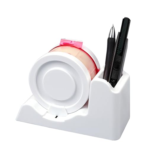 Reusable Tape Dispenser, Heavy Duty Desktop Tape Cutter, Non-Skid Sticker Base for Home Office Studio Business School Daily Use, Stationery Supply Organizer, Black, 11x15.5x8.2cm Reusable Tape Dispenser, Heavy Duty Desktop Tape Cutter, Non-Skid Sticker Base for Home Office Studio Business School Daily Use, Stationery Supply Organizer, Black, 11x15.5x8.2cm von Nuyhgtr