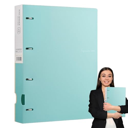 Schuldokumentenmappe, 4-Loch-Ordner, Projekt-Dokumenten-Organizer, Ordner-Organizer, Schulordner, nachfüllbare Projektordner, Projekt-Organisationsmappe von Nuyhgtr