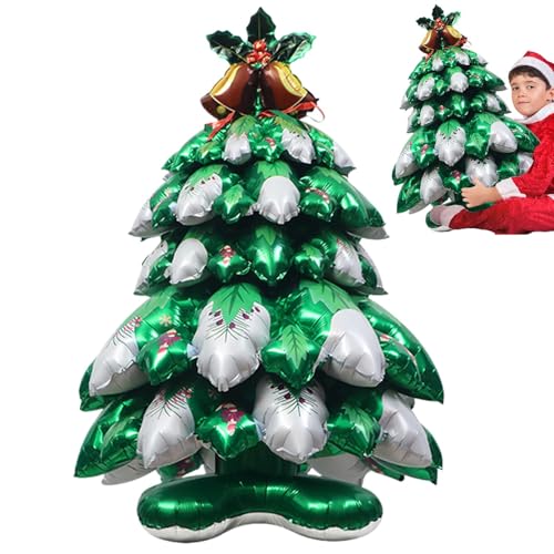 Weihnachtsbaumballon - 4D-Weihnachtsballon für Urlaubsdekoration - perfekte Innen- und Außendekorationen für festliche Feiern und Veranstaltungen, festliche Baumdekoration für Partys Weihnachtsbaumballon - 4D-Weihnachtsballon für Urlaubsdekoration - perfekte Innen- und Außendekorationen für festliche Feiern und Veranstaltungen, festliche Baumdekoration für Partys von Nuyhgtr