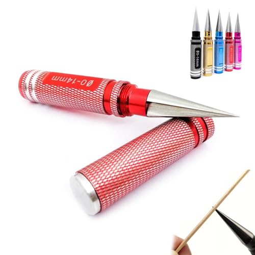 Exteriorm Multipurpose Manual Hole Punch, Steel Metal 0-14mm Hole Puncher Reamer, Straw Hole Puncher for Plastic Lids, DIY Punchs Grinder Tool for Rc Body Shell Drills Tool von Nuyiac