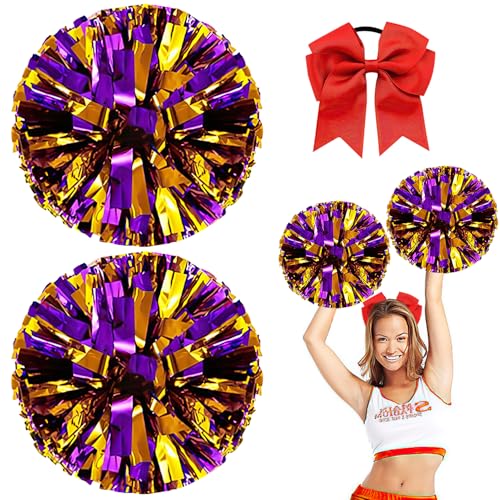 Nuyoah Cheerleader Pompons Pompoms Cheerleading 2Stk Cheerlead Pompon Pompom Cheerleading Pong Pongs Cheerleader Pom Poms Cheerleading Metallfolie für Sports Wettbewerb Karnevalspartys Nuyoah Cheerleader Pompons Pompoms Cheerleading 2Stk Cheerlead Pompon Pompom Cheerleading Pong Pongs Cheerleader Pom Poms Cheerleading Metallfolie für Sports Wettbewerb Karnevalspartys von Nuyoah