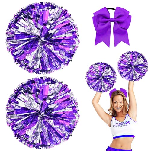 Nuyoah Cheerleader Pompons Pompoms Cheerleading 2Stk Cheerlead Pompon Pompom Cheerleading Pong Pongs Cheerleader Pom Poms Cheerleading Metallfolie für Sports Wettbewerb Karnevalspartys Nuyoah Cheerleader Pompons Pompoms Cheerleading 2Stk Cheerlead Pompon Pompom Cheerleading Pong Pongs Cheerleader Pom Poms Cheerleading Metallfolie für Sports Wettbewerb Karnevalspartys von Nuyoah