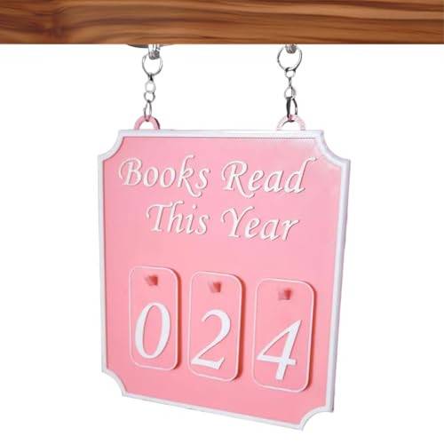 Bücherregal-Theke, Buchecken-Dekoration, 12 x 10 x 0,9 cm, Buchleser-Tracker, jährlicher Lesefortschritt im Klassenzimmer, Bibliothek, Geschenk für Bibliothekare, Bücherwurm-Enthusiasten von Nuytghr