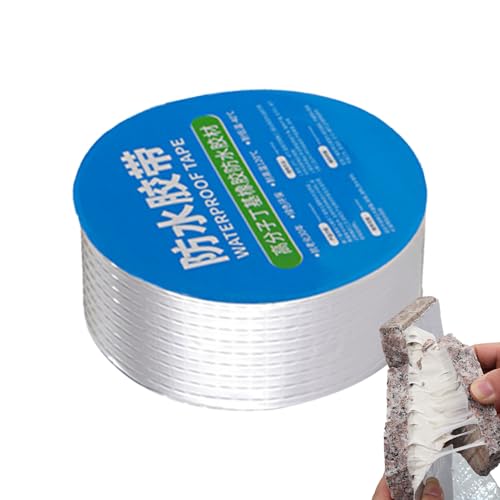 Butylband, Klebeband, strapazierfähig, wasserfest - Starkes, wasserfestes Klebeband,Selbstklebendes, temperaturbeständiges Dichtungsband aus Aluminiumfolie für die Reparatur von Wohnmobilen, -, Glas- von Nuytghr