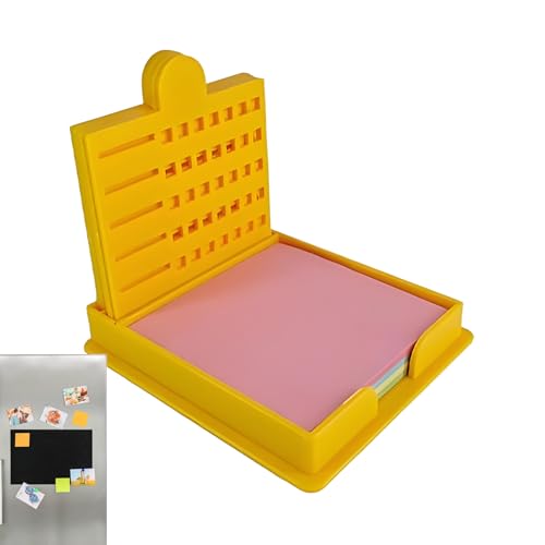 Haftnotiz-Schablone, wiederverwendbarer Notizblock-Spender, kompakter Schreibtisch-Organizer, kreative Schreibanleitung für 7,6 x 7,6 cm Notizen, Schul-Heimplanungswerkzeug von Nuytghr