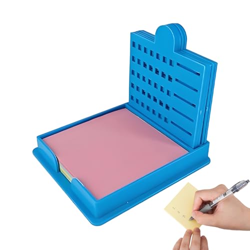 Haftnotiz-Schablone, wiederverwendbarer Notizblock-Spender, kompakter Schreibtisch-Organizer, kreative Schreibanleitung für 7,6 x 7,6 cm Notizen, Schul-Heimplanungswerkzeug von Nuytghr
