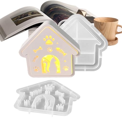 Haus Form Für Kerzen | Katzenhaus Kerzen Gießform | Deko Werkzeug Für Weihnachten Wohnzimmer Garten Kinderzimmer Halloween Tischdekoration Haus Form Für Kerzen | Katzenhaus Kerzen Gießform | Deko Werkzeug Für Weihnachten Wohnzimmer Garten Kinderzimmer Halloween Tischdekoration von Nuytghr