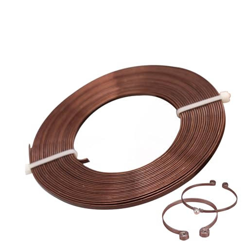 Modellierdraht,Flexibler Flacher Bunter Aluminium Basteldraht - Kabel Handgefertigter Kunstbedarf für Elektriker Häkeln Ohrringe Festtagsdekoration Hobbyisten Modellbau Modellierdraht,Flexibler Flacher Bunter Aluminium Basteldraht - Kabel Handgefertigter Kunstbedarf für Elektriker Häkeln Ohrringe Festtagsdekoration Hobbyisten Modellbau von Nuytghr
