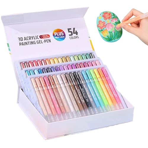 Nuytghr Acrylfarben Gelstifte | Karten Marker - 3D Glitzer 1mm Spitze Für Entspannungsmalen Stoff Holz Keramik Kunst Basteln Schule Erwachsene Scrapbooking Nuytghr Acrylfarben Gelstifte | Karten Marker - 3D Glitzer 1mm Spitze Für Entspannungsmalen Stoff Holz Keramik Kunst Basteln Schule Erwachsene Scrapbooking von Nuytghr