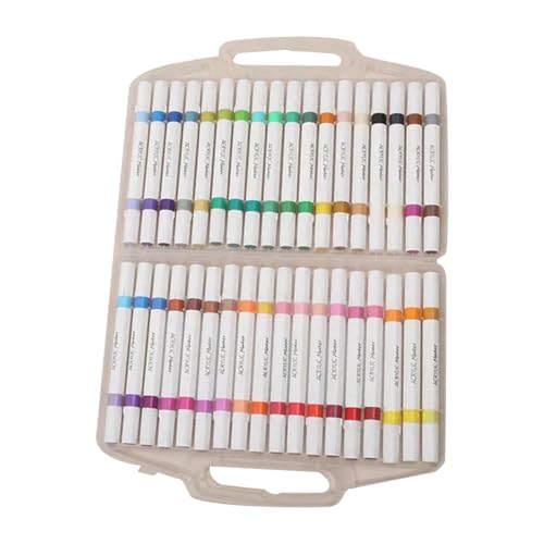 Nuytghr Acrylic Paint Pens, 72 Colors Set, 36x Double-Tip Marker, 11.1x8.15x1.18 inches, Professional Art Supplies, Ideal for Wood, Canvas, Stone, Glass, Ceramic, Metal, Paper, Calligraphy Nuytghr Acrylic Paint Pens, 72 Colors Set, 36x Double-Tip Marker, 11.1x8.15x1.18 inches, Professional Art Supplies, Ideal for Wood, Canvas, Stone, Glass, Ceramic, Metal, Paper, Calligraphy von Nuytghr