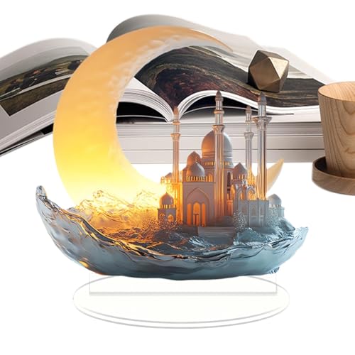 Nuytghr Eid Centerpieces, Moon Tabletop Decoration, Festival Ornament, Elegant Desktop Display, Festive Home Accent 11.81x10.24x0.39 inches, Perfect for Home, Bedroom, Party Nuytghr Eid Centerpieces, Moon Tabletop Decoration, Festival Ornament, Elegant Desktop Display, Festive Home Accent 11.81x10.24x0.39 inches, Perfect for Home, Bedroom, Party von Nuytghr