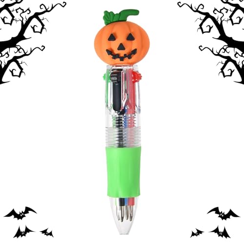 Nuytghr Halloween Mehrfarbenstifte - Halloween-Motiv 4er Satz Farbige Kugelschreiber - Flüssig Schreibend Für Urlaub Zeichnen Lernen Schule Unterricht Schüler Nuytghr Halloween Mehrfarbenstifte - Halloween-Motiv 4er Satz Farbige Kugelschreiber - Flüssig Schreibend Für Urlaub Zeichnen Lernen Schule Unterricht Schüler von Nuytghr