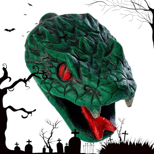 Nuytghr Halloween-Pfeifen, Schlangen-Party-Lärmmacher, Tragbares Halloween-Streichspielzeug aus Harz für Dekoration Gruselhaus und Partyspiele von Nuytghr