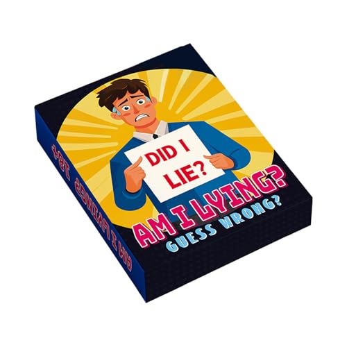 Nuytghr Kartenspiel für Partys | Guessing Lies Kartenspiel - Multiplayer-Aktivität für Frauen Männer Familientreffen Festival Feiern Geburtstagsfeiern Firmenteam Building Nuytghr Kartenspiel für Partys | Guessing Lies Kartenspiel - Multiplayer-Aktivität für Frauen Männer Familientreffen Festival Feiern Geburtstagsfeiern Firmenteam Building von Nuytghr