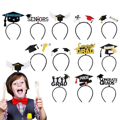 Nuytghr Kopfband zum Abschluss, verstellbarer Abschluss-Stirnband, Event- und Partyzubehör für Senioren, Kindergarten, Universität, Feiern, Zuhause, Schule, Klasse, Saison-Party Nuytghr Kopfband zum Abschluss, verstellbarer Abschluss-Stirnband, Event- und Partyzubehör für Senioren, Kindergarten, Universität, Feiern, Zuhause, Schule, Klasse, Saison-Party von Nuytghr