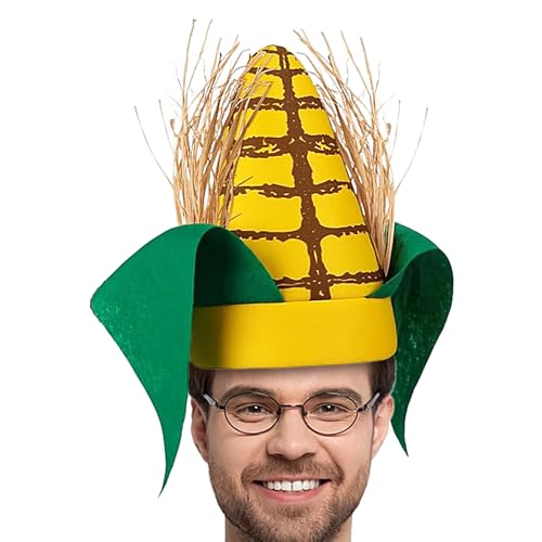 Nuytghr Maiskostüm-Hut, lustiger Maiskolben-Lebensmittelhut, 27,9 cm, Neuheit Cosplay, grüne Blätter & braune Schalen, für Lebensmittel-Themenpartys, Festivals, Halloween, Kostüme, Anwendungsbereich: Nuytghr Maiskostüm-Hut, lustiger Maiskolben-Lebensmittelhut, 27,9 cm, Neuheit Cosplay, grüne Blätter & braune Schalen, für Lebensmittel-Themenpartys, Festivals, Halloween, Kostüme, Anwendungsbereich: von Nuytghr