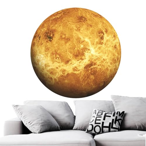 Nuytghr Planet Wandaufkleber, Sonnensystem, selbstklebend, Aufkleber für Schlafzimmer, Fenster, abnehmbare Aufkleber für Kinder von Nuytghr