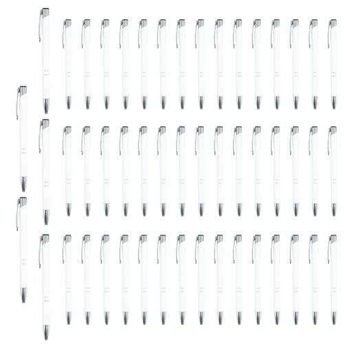 Nuytghr Signature Pen, 50 x Metall- -Kugelschreiber, 5,47 x 0,35 Zoll, multifunktional, modisch, mit silbernem Clip, glattes Schreiben Bleistift für Studenten, Lehrer, den täglichen Schulgebrauch Nuytghr Signature Pen, 50 x Metall- -Kugelschreiber, 5,47 x 0,35 Zoll, multifunktional, modisch, mit silbernem Clip, glattes Schreiben Bleistift für Studenten, Lehrer, den täglichen Schulgebrauch von Nuytghr