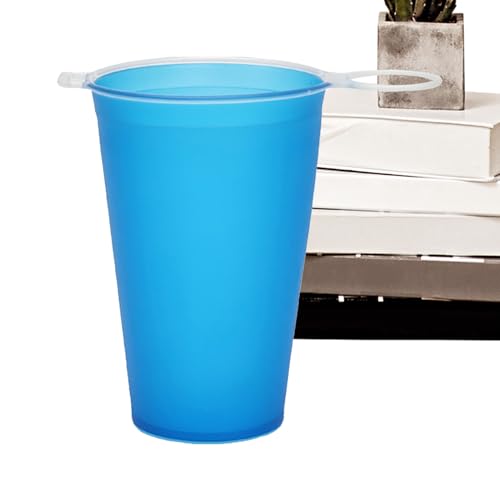 Nuytghr Wiederverwendbare Becher, 250 ml Trinkbecher, weich, faltbar, für Männer, Frauen, Jugendliche, Sportler, Fitness, Fitnessstudio, Schule, Outdoor, Picknick, Familientreffen, Party von Nuytghr
