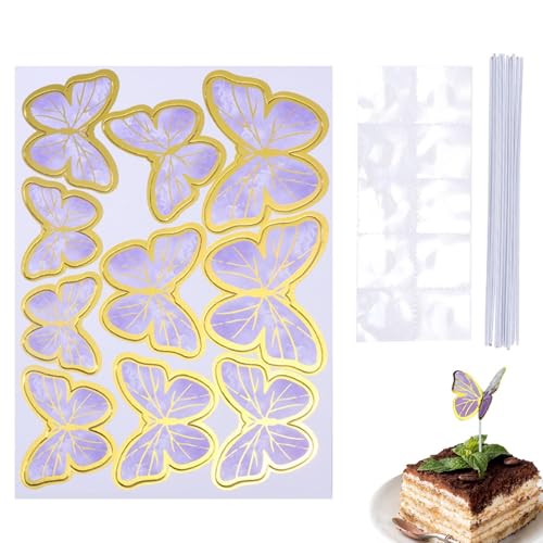 Papier-Schmetterlinge für Kuchen – 10 x Cupcake-Papier-Schmetterling-Aufsätze, Kuchenspieße, und Bäckerei-Kuchenaufsatz, Raumdekoration, realistisch für Verlobung, Abschlussfeier Papier-Schmetterlinge für Kuchen – 10 x Cupcake-Papier-Schmetterling-Aufsätze, Kuchenspieße, und Bäckerei-Kuchenaufsatz, Raumdekoration, realistisch für Verlobung, Abschlussfeier von Nuytghr