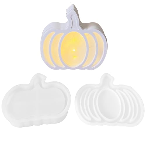Pumpkin Mold, 2 Piece Silicone Craft Set, Halloween Atmosphere Lamp Mold for Beginners, 4.13 Inches, Kids, Adults, Holiday Decoration, Indoor Outdoor Home Wedding Birthday Use Pumpkin Mold, 2 Piece Silicone Craft Set, Halloween Atmosphere Lamp Mold for Beginners, 4.13 Inches, Kids, Adults, Holiday Decoration, Indoor Outdoor Home Wedding Birthday Use von Nuytghr