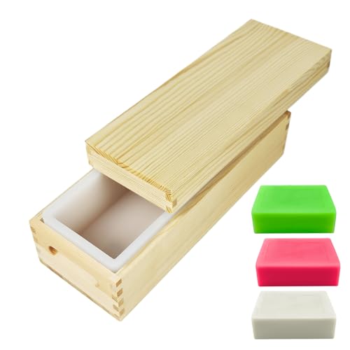 Seifenformen – Seifenformen mit Deckel, 1300 ml, große Formen für Handarbeit, handgefertigte Schokolade, Kuchen, Pudding Seifenformen – Seifenformen mit Deckel, 1300 ml, große Formen für Handarbeit, handgefertigte Schokolade, Kuchen, Pudding von Nuytghr