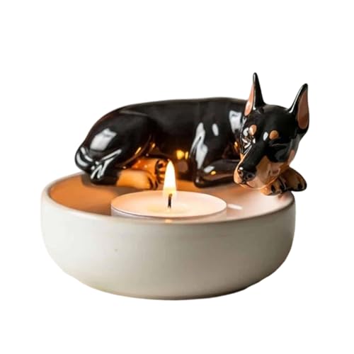 Teelichthalter, dekorativer Kerzenhalter – Hunde-Design, Kerzenständer für Küche, Erntedankfest, Hochzeit, Urlaub, Zuhause, Tafelaufsatz, Esszimmer, Weihnachten, Veranstaltung von Nuytghr