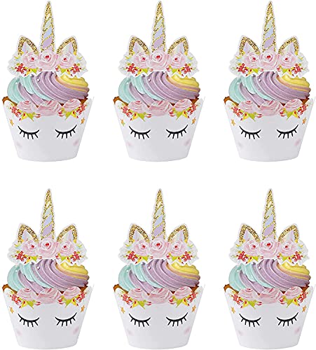 Cupcake Toppers,Kuchenaufsätze 24 Stücke Einhorn Cupcake Wrappers Kuchendeckel für Geburtstagsfeier Hochzeiten Jubiläen Gartenpartys Geburtstagskuchen Dekoration Lieferungen Cupcake Toppers,Kuchenaufsätze 24 Stücke Einhorn Cupcake Wrappers Kuchendeckel für Geburtstagsfeier Hochzeiten Jubiläen Gartenpartys Geburtstagskuchen Dekoration Lieferungen von FangZin