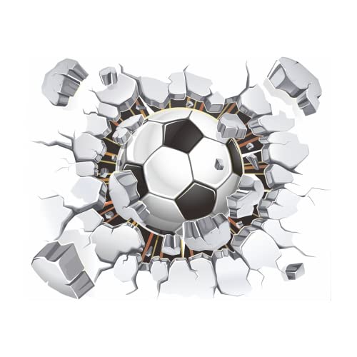 3D Wandtattoo Fußball Durchbruch Wandaufkleber Bunte FussballWandbild Wandtattoo Junge Teenager Videospiel Wandstikcer für Kinderzimmer Jungen Schlafzimmer Deko Geschenk 3D Wandtattoo Fußball Durchbruch Wandaufkleber Bunte FussballWandbild Wandtattoo Junge Teenager Videospiel Wandstikcer für Kinderzimmer Jungen Schlafzimmer Deko Geschenk von NvWang