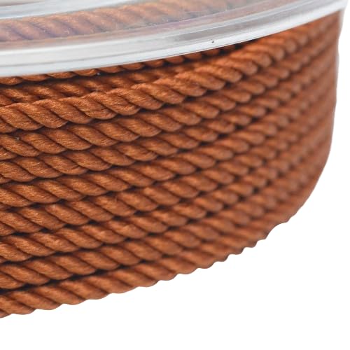 Nvzi 1,5 mm gedrehtes Mailand-Seil, Perlenfäden, geeignet für DIY-Armbänder, Halsketten, geflochtenes Seil, Schmuckherstellung, Schnur, Armband, Seil - K von Nvzi