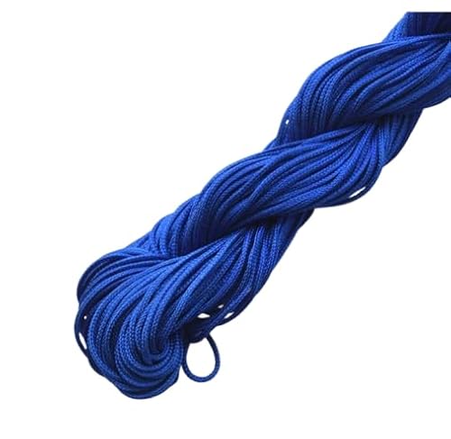 Nvzi 1 mm Satinband, chinesische Knotenschnur, Nylon, Makramee-Faden, Rattail-Seidenschnur, Perlenschnur für Halskette, Armband, Schmuckherstellung, Dunkelblau A Nvzi 1 mm Satinband, chinesische Knotenschnur, Nylon, Makramee-Faden, Rattail-Seidenschnur, Perlenschnur für Halskette, Armband, Schmuckherstellung, Dunkelblau A von Nvzi