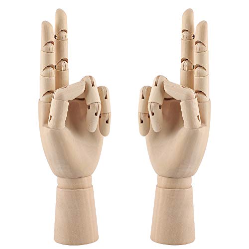 Nvzi 10 Zoll Holz Hand Modell Flexible bewegliche Finger Manikin Handfigur Links/Rechts Hand Modell zum Zeichnen, Skizzieren, Malen Nvzi 10 Zoll Holz Hand Modell Flexible bewegliche Finger Manikin Handfigur Links/Rechts Hand Modell zum Zeichnen, Skizzieren, Malen von Nvzi