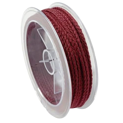 Nvzi 2 mm Drachenschuppen-Seil, Baumwollseil, gewebte Baumwollschnur für selbstgemachte Seile, Perlenseile, Quasten, gestrickte Knoten-Armbänder und Anhängerseile, Dunkelrot Nvzi 2 mm Drachenschuppen-Seil, Baumwollseil, gewebte Baumwollschnur für selbstgemachte Seile, Perlenseile, Quasten, gestrickte Knoten-Armbänder und Anhängerseile, Dunkelrot von Nvzi