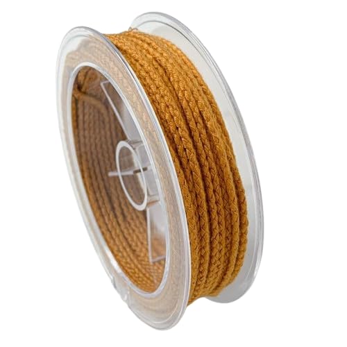 Nvzi 2 mm Drachenschuppen-Seil, Baumwollseil, gewebte Baumwollschnur für selbstgemachte Seile, Perlenseile, Quasten, gestrickte Knoten-Armbänder und Anhängerseile, Hellbraun Nvzi 2 mm Drachenschuppen-Seil, Baumwollseil, gewebte Baumwollschnur für selbstgemachte Seile, Perlenseile, Quasten, gestrickte Knoten-Armbänder und Anhängerseile, Hellbraun von Nvzi