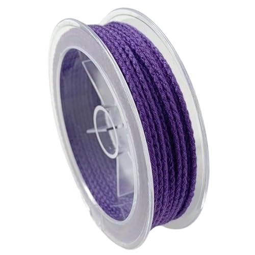 Nvzi 2 mm Drachenschuppen-Seil, Baumwollseil, gewebte Baumwollschnur für selbstgemachte Seile, Perlenseile, Quasten, gestrickte Knoten-Armbänder und Anhängerseile, Violett Nvzi 2 mm Drachenschuppen-Seil, Baumwollseil, gewebte Baumwollschnur für selbstgemachte Seile, Perlenseile, Quasten, gestrickte Knoten-Armbänder und Anhängerseile, Violett von Nvzi
